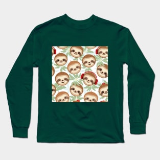 Cheerful Sloths Family Long Sleeve T-Shirt